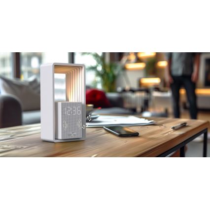 Lampada da tavolo LED con sveglia e ricarica CALM LED/3,5W/5V