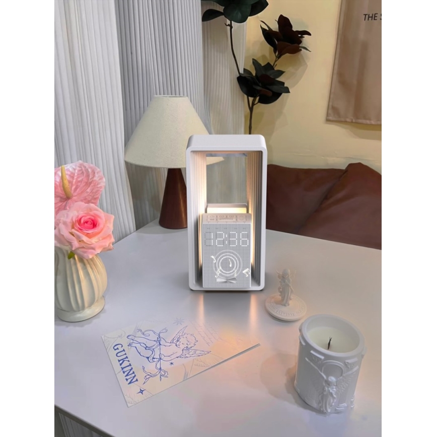 Lampada da tavolo LED con sveglia e ricarica CALM LED/3,5W/5V