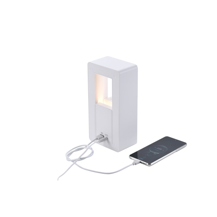 Lampada da tavolo LED con sveglia e ricarica CALM LED/3,5W/5V