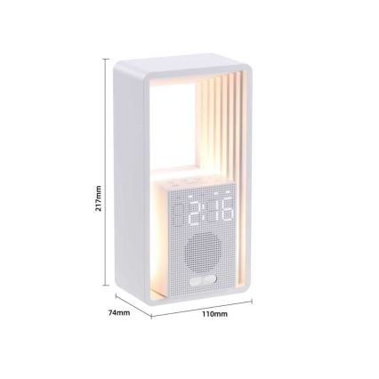 Lampada da tavolo LED con sveglia e ricarica CALM LED/3,5W/5V