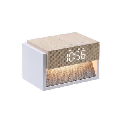 Lampada da tavolo LED con sveglia e funzione di ricarica CALM LED/1,2W/5V