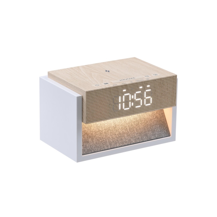 Lampada da tavolo LED con sveglia e funzione di ricarica CALM LED/1,2W/5V