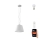 Immax NEO 07053L - LED RGBW Lampadario dimmerabile a sospensione con filo CONO 1xE27/8,5W/230V 32 cm Tuya