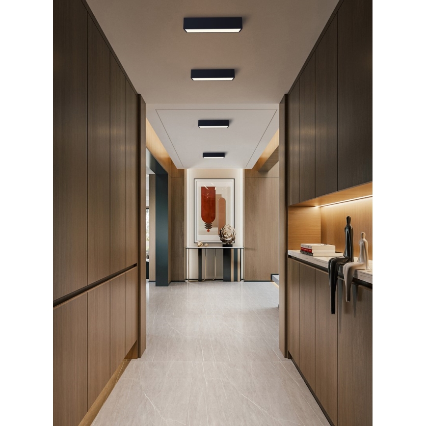Immax NEO 07074-60 - Plafoniera LED dimmerabile CANTO LED/34W/230V nero Tuya + telecomando