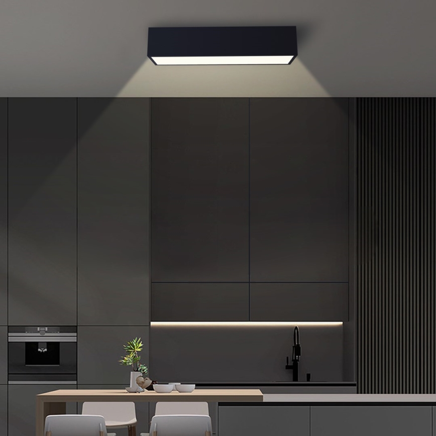 Immax NEO 07074-60 - Plafoniera LED dimmerabile CANTO LED/34W/230V nero Tuya + telecomando