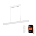 Immax NEO 07075L-LED Lampadario dimmerabile a sospensione LISTON bianco LED/18W/230V Tuya + telecomando