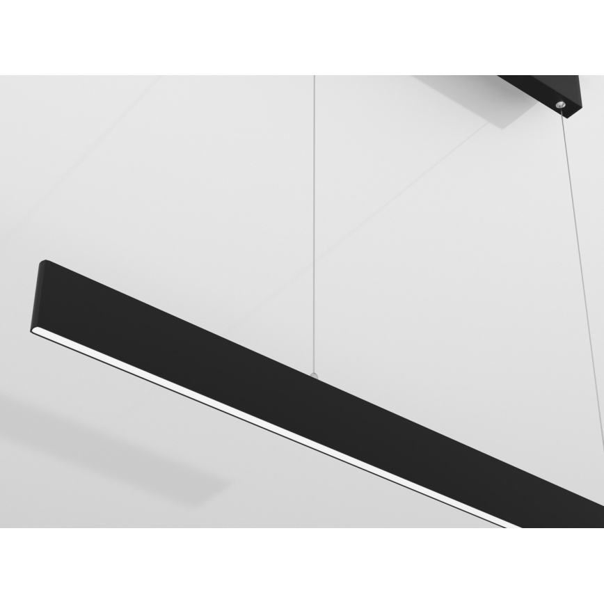 Immax NEO 07076L - Lampadario dimmerabile a LED su cavo nero LISTON LED/18W/230V Tuya + telecomando