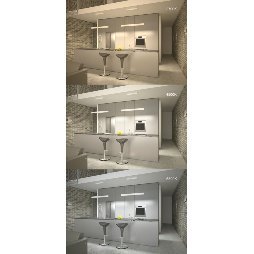 Immax NEO 07076L - Lampadario dimmerabile a LED su cavo nero LISTON LED/18W/230V Tuya + telecomando