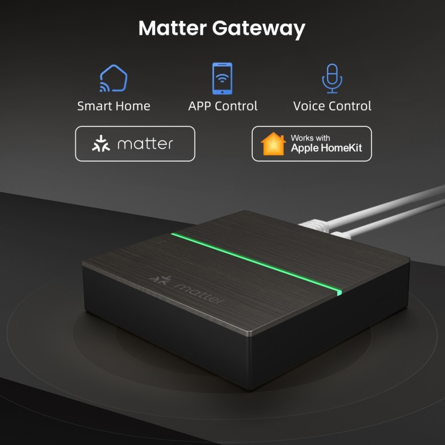 Immax NEO 07117-5 - Bridge MATTER intelligente Zigbee 3.0 230 V compatibile con Tuya, Wi-Fi