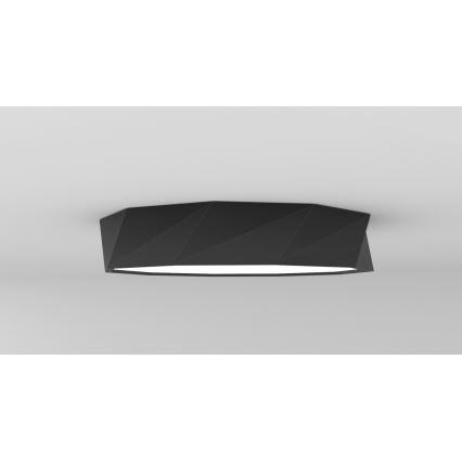 Immax NEO 07130-B60 - LED SMART Plafoniera con dimmer DIAMANTE nero LED/43W/230V + telecomando 60cm Tuya ZigBee