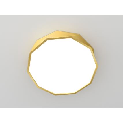 Immax NEO 07132-G60- Plafoniera LED SMART dimmerabile DIAMANTE LED/43W/230V dorata 60 cm + TC Tuya ZigBee