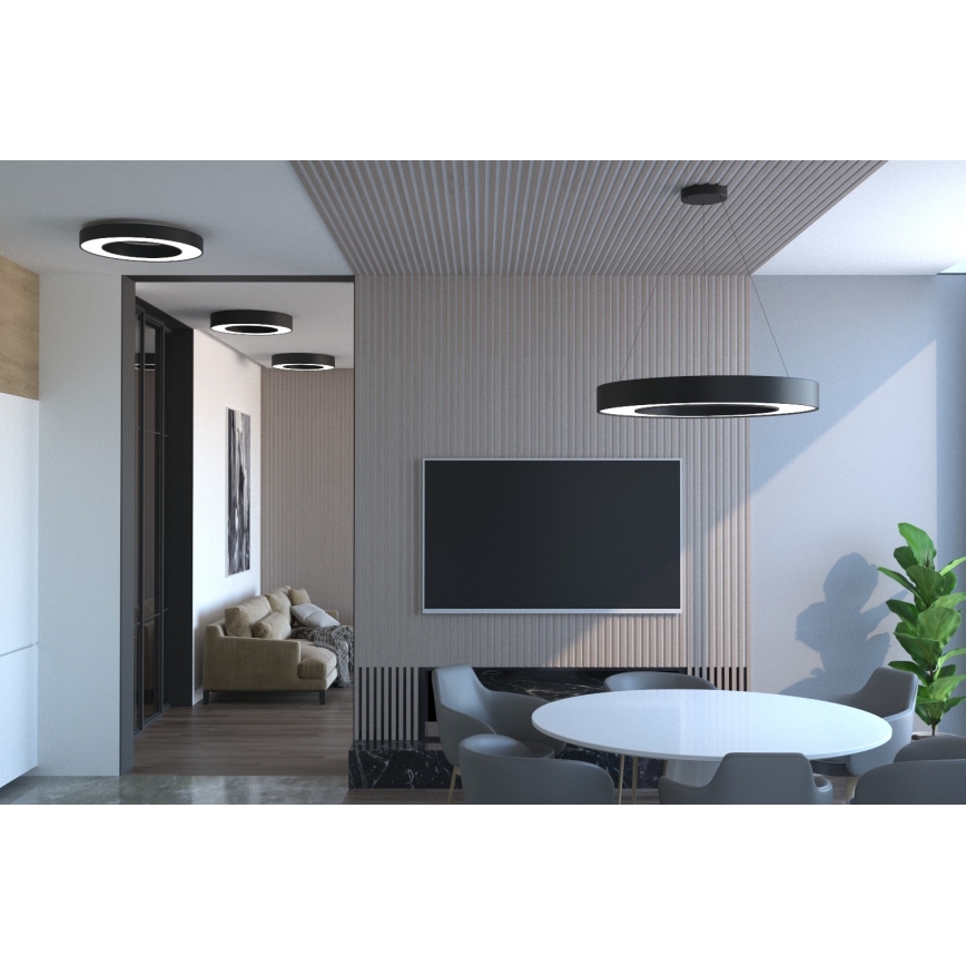 Immax NEO 07144-GR60 - Luce LED dimmerabile PASTEL LED/52W/230V grigia + Telecomando