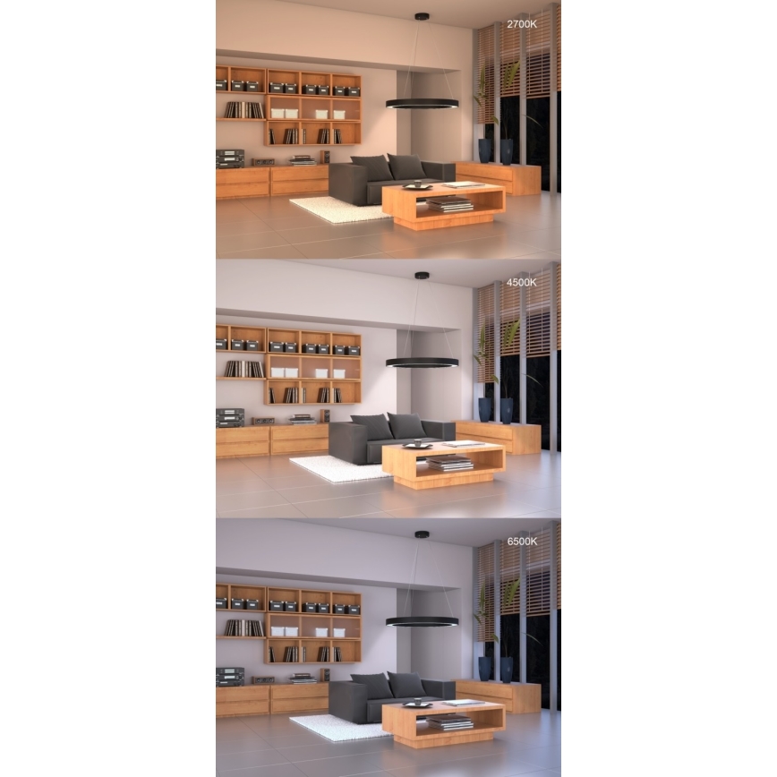 Immax NEO 07144-GR60 - Luce LED dimmerabile PASTEL LED/52W/230V grigia + Telecomando