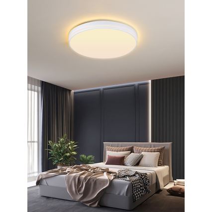 Immax NEO 07149-W40 - Plafoniera LED dimmerabile NEO LITE AREAS LED/24W/230V Tuya Wi-Fi bianco + telecomando