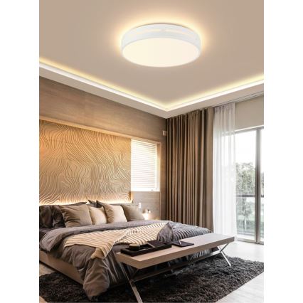 Immax NEO 07153-W30 - Plafoniera LED dimmerabile NEO LITE PERFECTO LED/24W/230V Wi-Fi Tuya bianco + telecomando