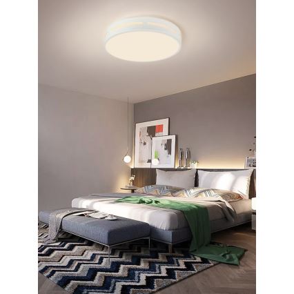 Immax NEO 07153-W30 - Plafoniera LED dimmerabile NEO LITE PERFECTO LED/24W/230V Wi-Fi Tuya bianco + telecomando