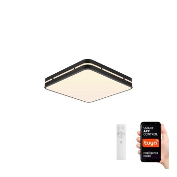 Immax NEO 07154-B30 - Lampada da soffitto dimmerabile a LED NEO LITE PERFECTO LED/24W/230V Wi-Fi Tuya nero + telecomando