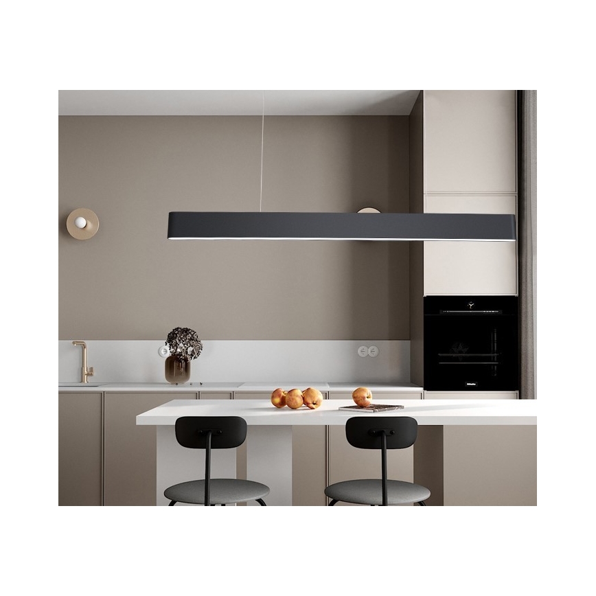 Immax NEO 07157-B120X - LED RGB+CCT Lampadario dimmerabile a sospensione con filo MILANO LED/40W/230V Tuya nero