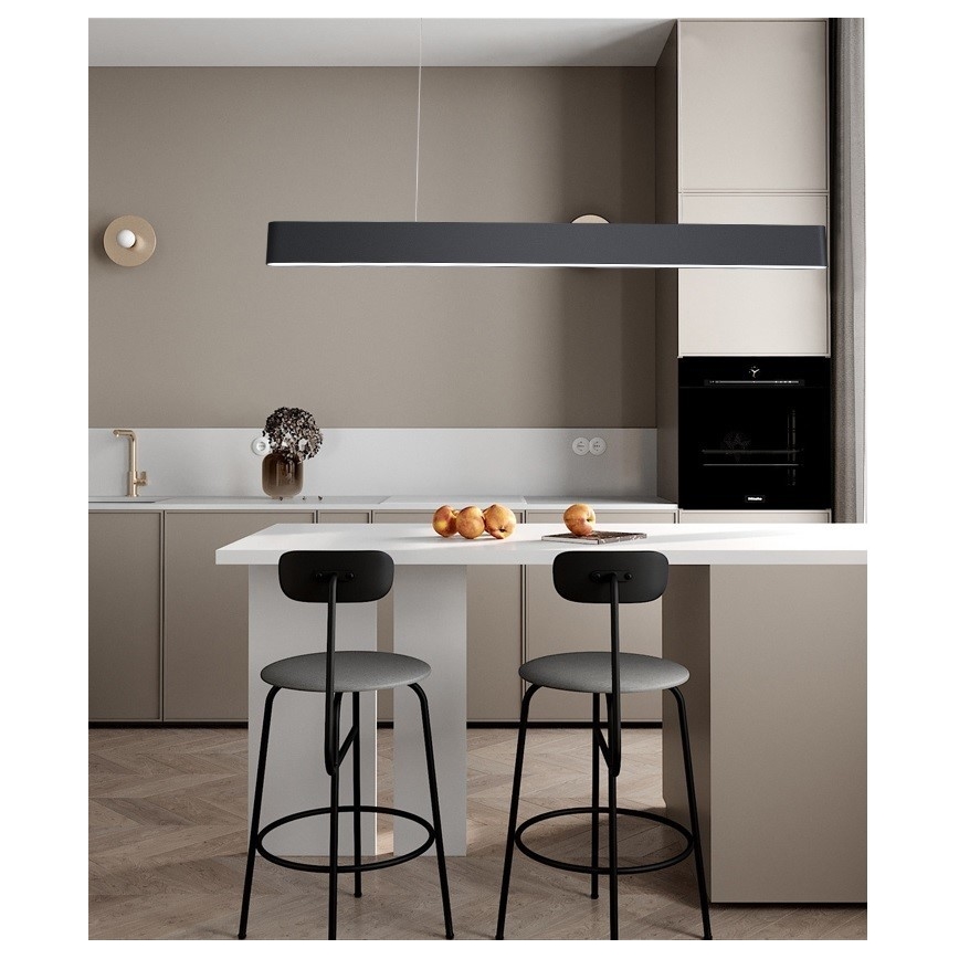 Immax NEO 07157-B120X - LED RGB+CCT Lampadario dimmerabile a sospensione con filo MILANO LED/40W/230V Tuya nero