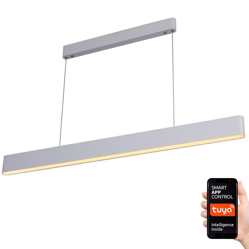 Immax NEO 07157-W120X - LED RGB+CCT Lampadario dimmerabile a sospensione con filo MILANO LED/40W/230V Tuya bianco