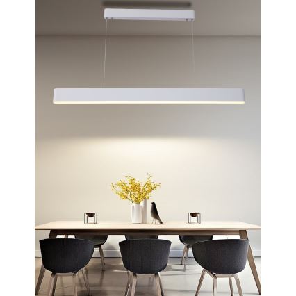 Immax NEO 07157-W120X - LED RGB+CCT Lampadario dimmerabile a sospensione con filo MILANO LED/40W/230V Tuya bianco