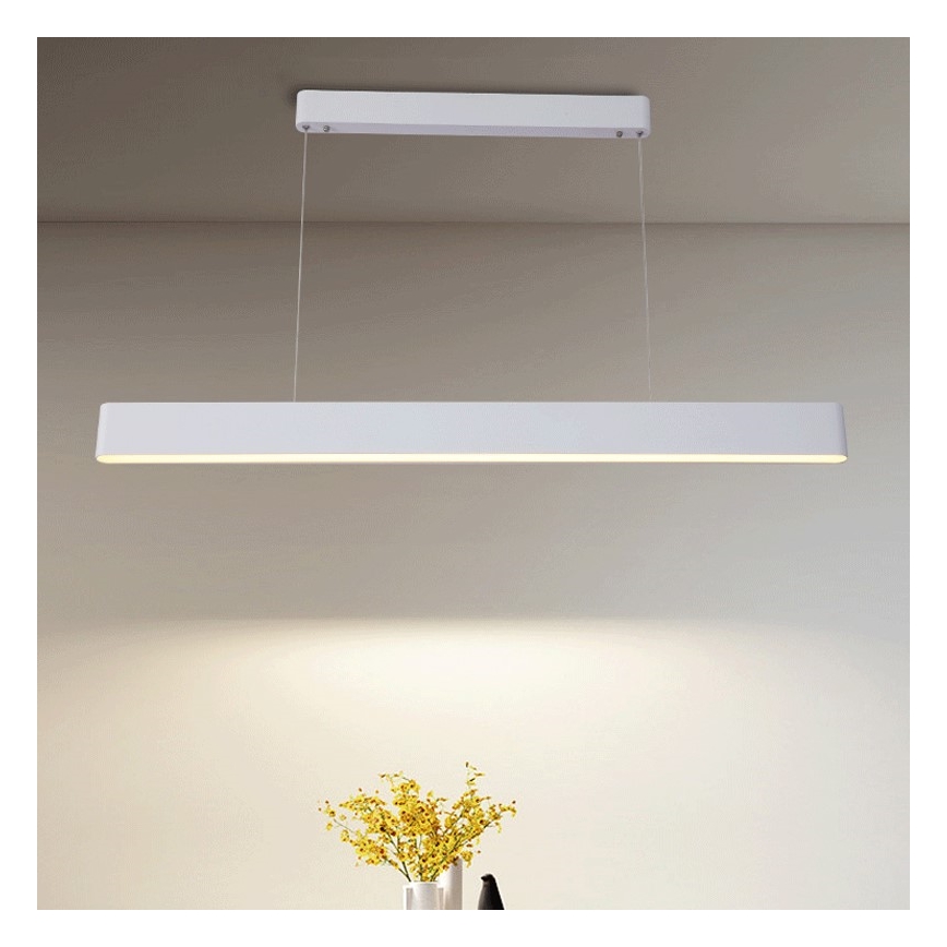 Immax NEO 07157-W120X - LED RGB+CCT Lampadario dimmerabile a sospensione con filo MILANO LED/40W/230V Tuya bianco