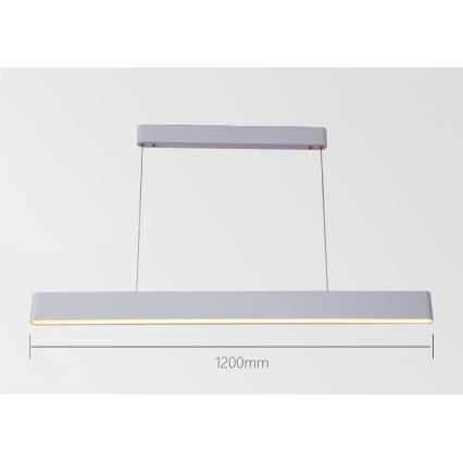 Immax NEO 07157-W120X - LED RGB+CCT Lampadario dimmerabile a sospensione con filo MILANO LED/40W/230V Tuya bianco