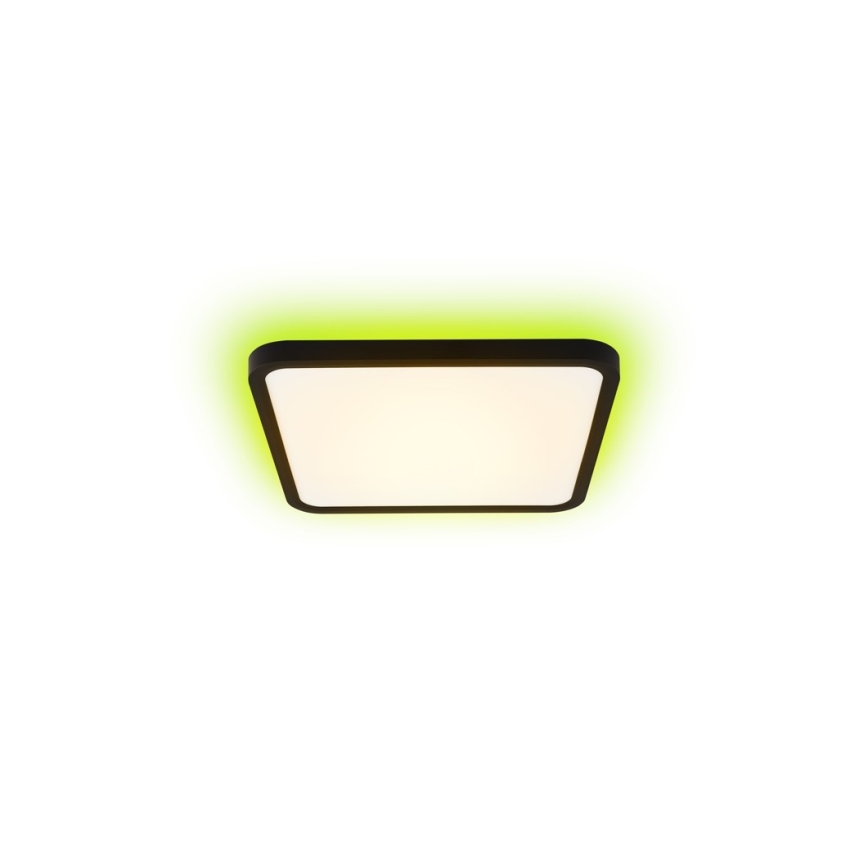 Immax NEO 07167-B40 - LED RGB+CCT Plafoniera con dimmer NEO LITE TUDO LED/50W/230V Wi-Fi Tuya nero + telecomando
