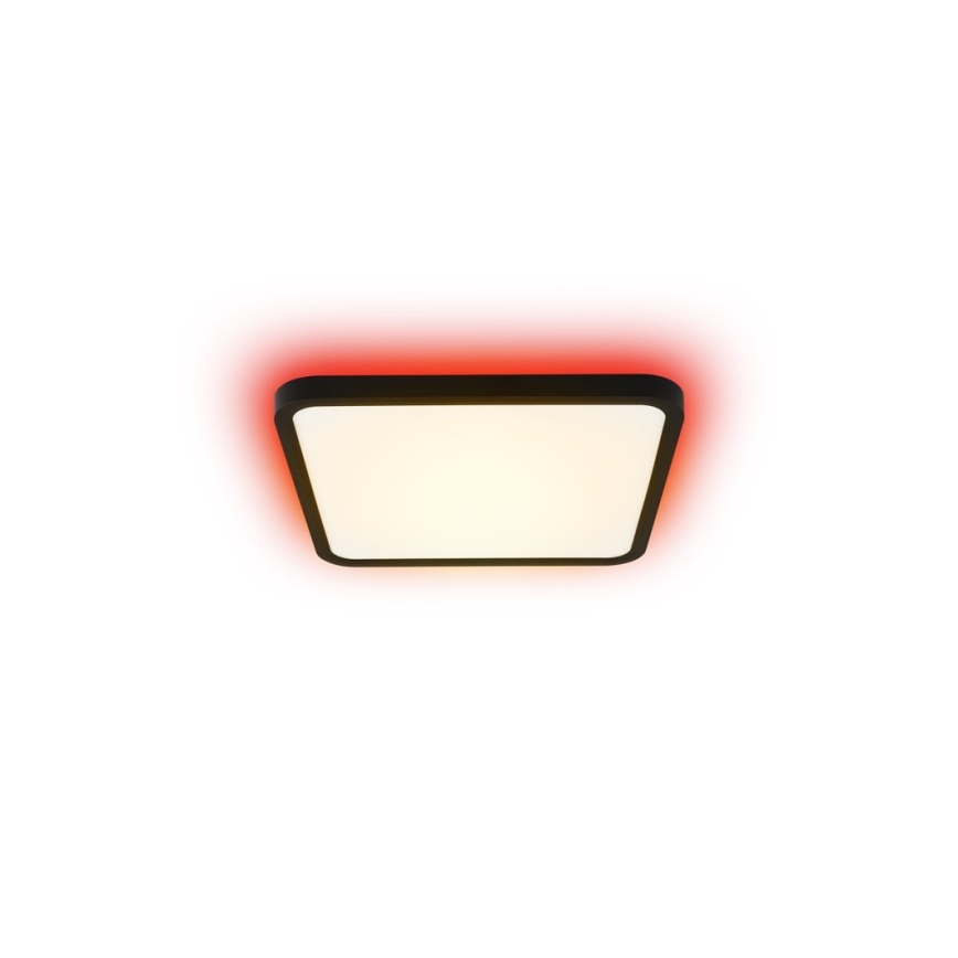 Immax NEO 07167-B40 - LED RGB+CCT Plafoniera con dimmer NEO LITE TUDO LED/50W/230V Wi-Fi Tuya nero + telecomando