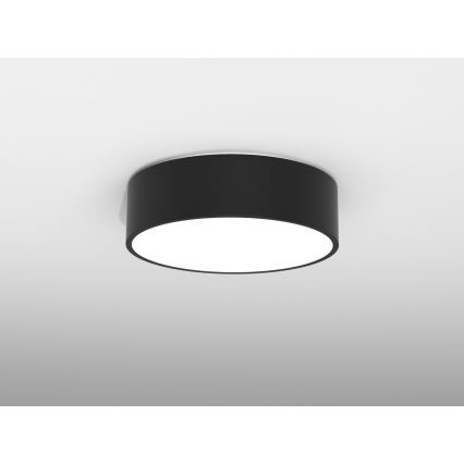 Immax NEO 07200L - Plafoniera LED dimmerabile RONDATE LED/18W/230V 3000-6000K diametro 25 cm nero Tuya + telecomando