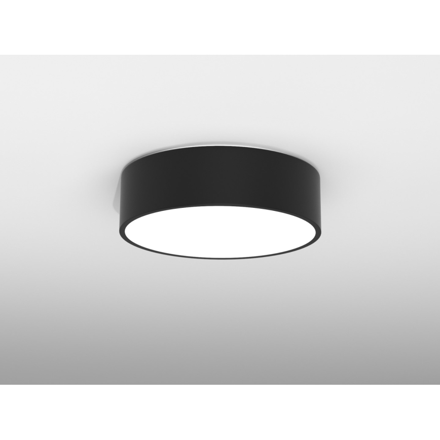 Immax NEO 07200L - Plafoniera LED dimmerabile RONDATE LED/18W/230V 3000-6000K diametro 25 cm nero Tuya + telecomando
