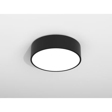 Immax NEO 07200L - Plafoniera LED dimmerabile RONDATE LED/18W/230V 3000-6000K diametro 25 cm nero Tuya + telecomando