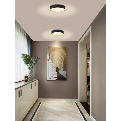 Immax NEO 07201L - Plafoniera LED dimmerabile RONDATE LED/28W/230V nero Tuya + telecomando