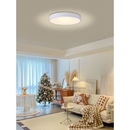 Immax NEO 07206L - Plafoniera LED dimmerabile RONDATE LED/53W/230V bianco Tuya + telecomando