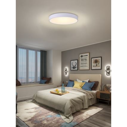 Immax NEO 07206L - Plafoniera LED dimmerabile RONDATE LED/53W/230V bianco Tuya + telecomando