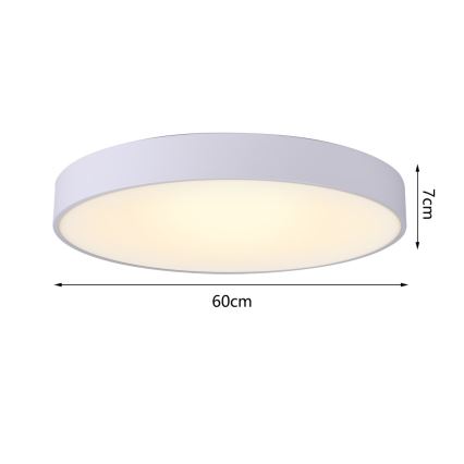 Immax NEO 07206L - Plafoniera LED dimmerabile RONDATE LED/53W/230V bianco Tuya + telecomando