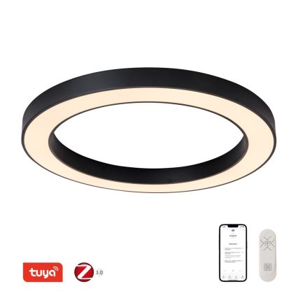 Immax NEO 07210L - Plafoniera LED dimmerabile PASTEL LED/68W/230V 95 cm nero Tuya + telecomando