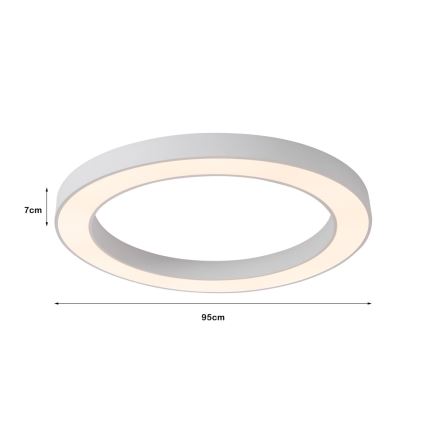 Immax NEO 07213L - Plafoniera LED dimmerabile PASTEL LED/68W/230V 95 cm bianco Tuya + telecomando