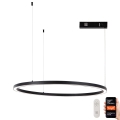 Immax NEO 07215L - Lampadario a sospensione con filo LED dimmerabile FINO LED/60W/230V 80 cm nero Tuya + telecomando