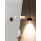 Immax NEO 07220L - Lampadario a sospensione con filo LED dimmerabile DORMINE LED/6W/230V nero lucido Tuya + telecomando