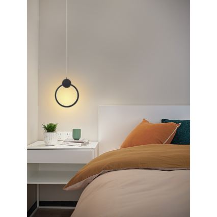 Immax NEO 07233L - Lampadario a sospensione con filo LED dimmerabile NEO LITE OVALE LED/18W/230V Wi-Fi Tuya 2700-6500K + telecomando