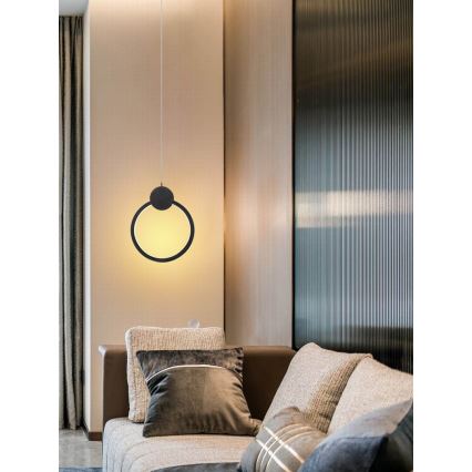 Immax NEO 07233L - Lampadario a sospensione con filo LED dimmerabile NEO LITE OVALE LED/18W/230V Wi-Fi Tuya 2700-6500K + telecomando