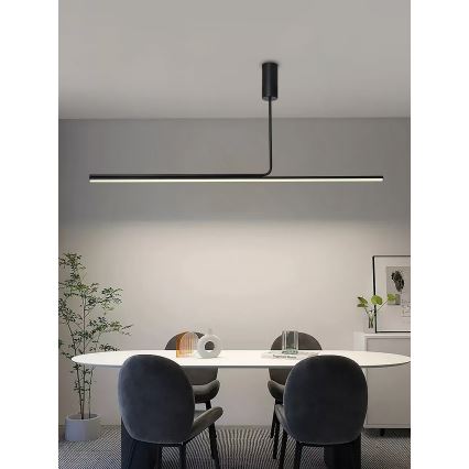 Immax NEO 07235L - Lampadario a sospensione con supporto rigido LED dimmerabile NEO LITE ASTA LED/28W/230V Wi-Fi Tuya 2700-6500K + telecomando