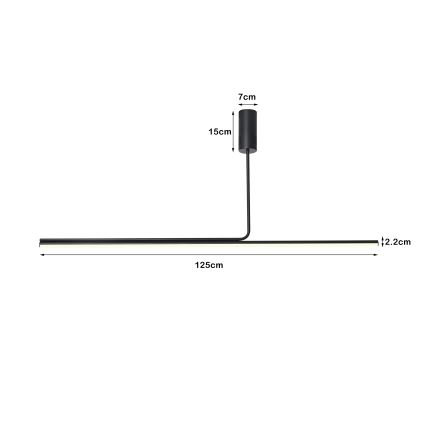 Immax NEO 07235L - Lampadario a sospensione con supporto rigido LED dimmerabile NEO LITE ASTA LED/28W/230V Wi-Fi Tuya 2700-6500K + telecomando