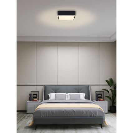 Immax NEO 07237L - Plafoniera LED dimmerabile CANTO LED/22W/230V nero Tuya + telecomando