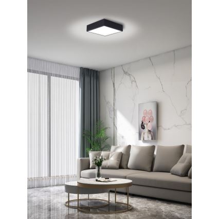 Immax NEO 07237L - Plafoniera LED dimmerabile CANTO LED/22W/230V nero Tuya + telecomando