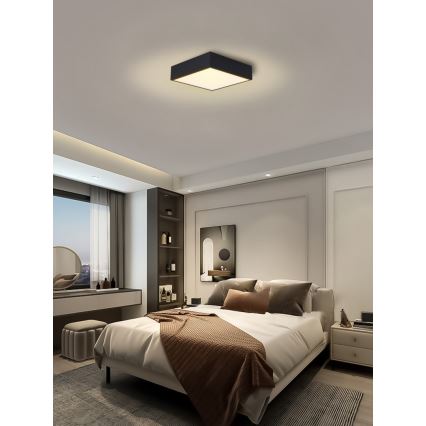 Immax NEO 07237L - Plafoniera LED dimmerabile CANTO LED/22W/230V nero Tuya + telecomando