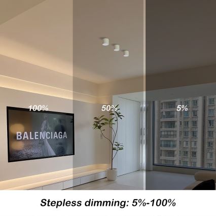 Immax NEO 07241L - Lampada da soffitto dimmerabile LED RONDATE LED/18W/230V 11,5cm Wi-Fi Tuya