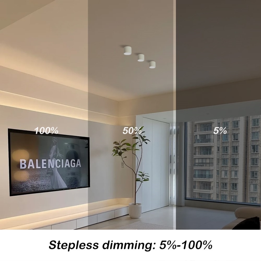 Immax NEO 07241L - Lampada da soffitto dimmerabile LED RONDATE LED/18W/230V 11,5cm Wi-Fi Tuya