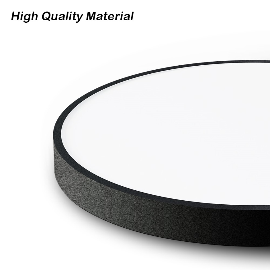 Immax NEO 07250L - Plafoniera LED dimmerabile NEO LITE SEMPLICI LED/60W/230V 3000-6000K Wi-Fi Tuya nero + telecomando